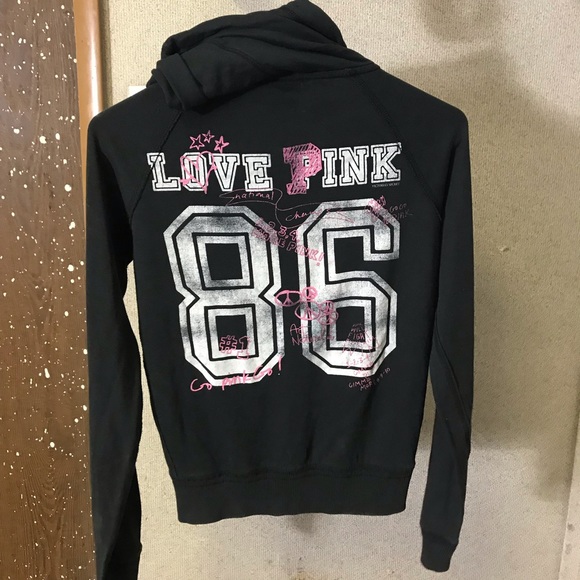 Victoria secret black zip up jacket - Picture 2 of 4